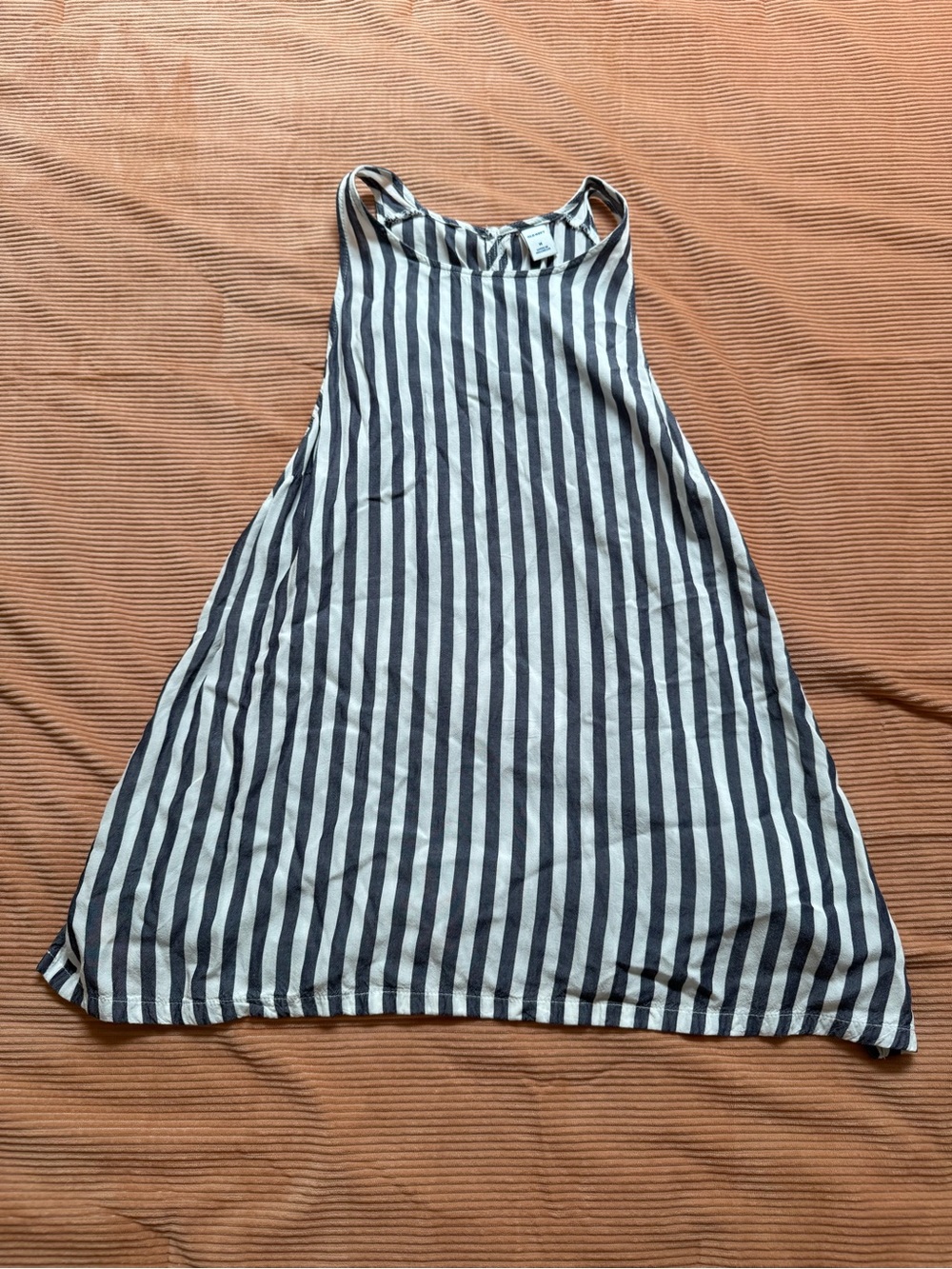 Old Navy Black & White Vertical Stripe Tank